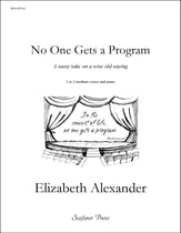 No One Gets a Program Vocal Solo & Collections sheet music cover